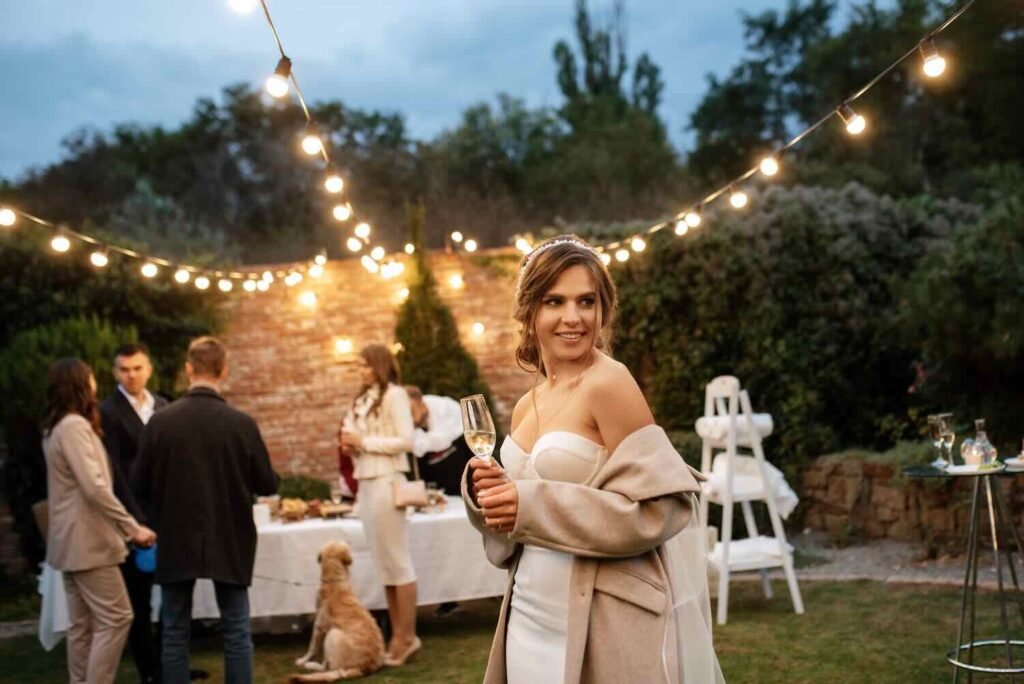 photo de mariage en automne