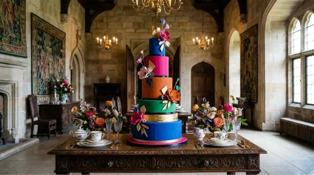 Tendances mariages 2026-2027 : Le Wedding-Cake coloré