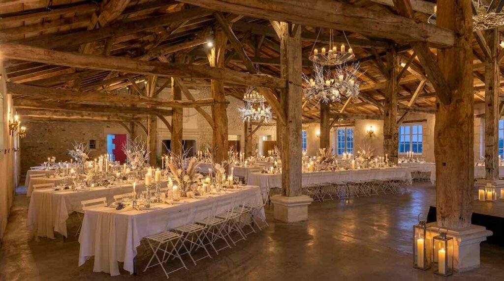 grande salle en hiver en charente mairitime