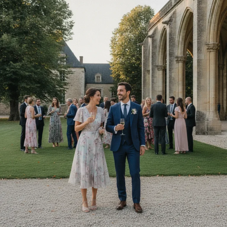 Dress code et tenues invités mariage au château 2026 tenues invites mariage chateau Château de Théon Château de Théon Dress code et tenues invités mariage au château 2026 - tenues invites mariage chateau